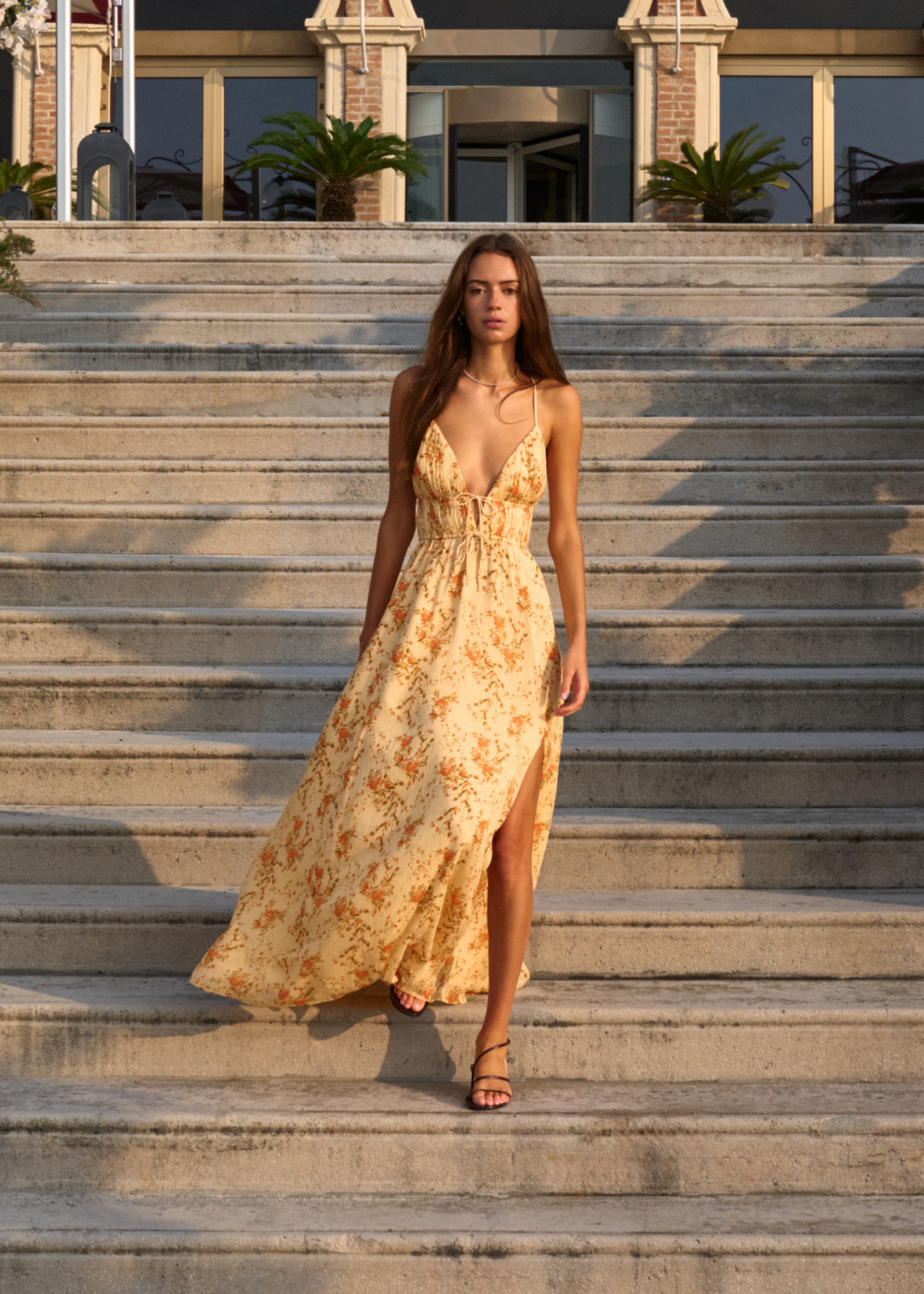 Dorinda Crinkle Chiffon Maxi