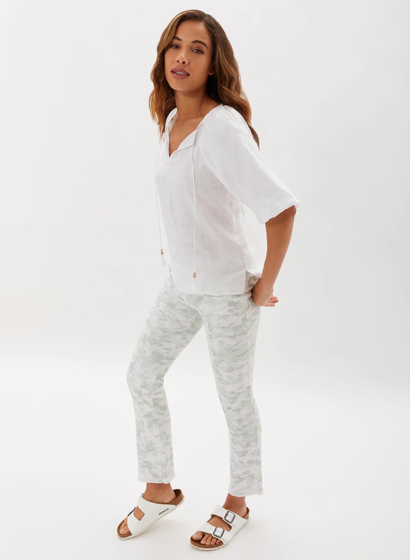 La Cienega Straight Leg - Faded Olive Camo