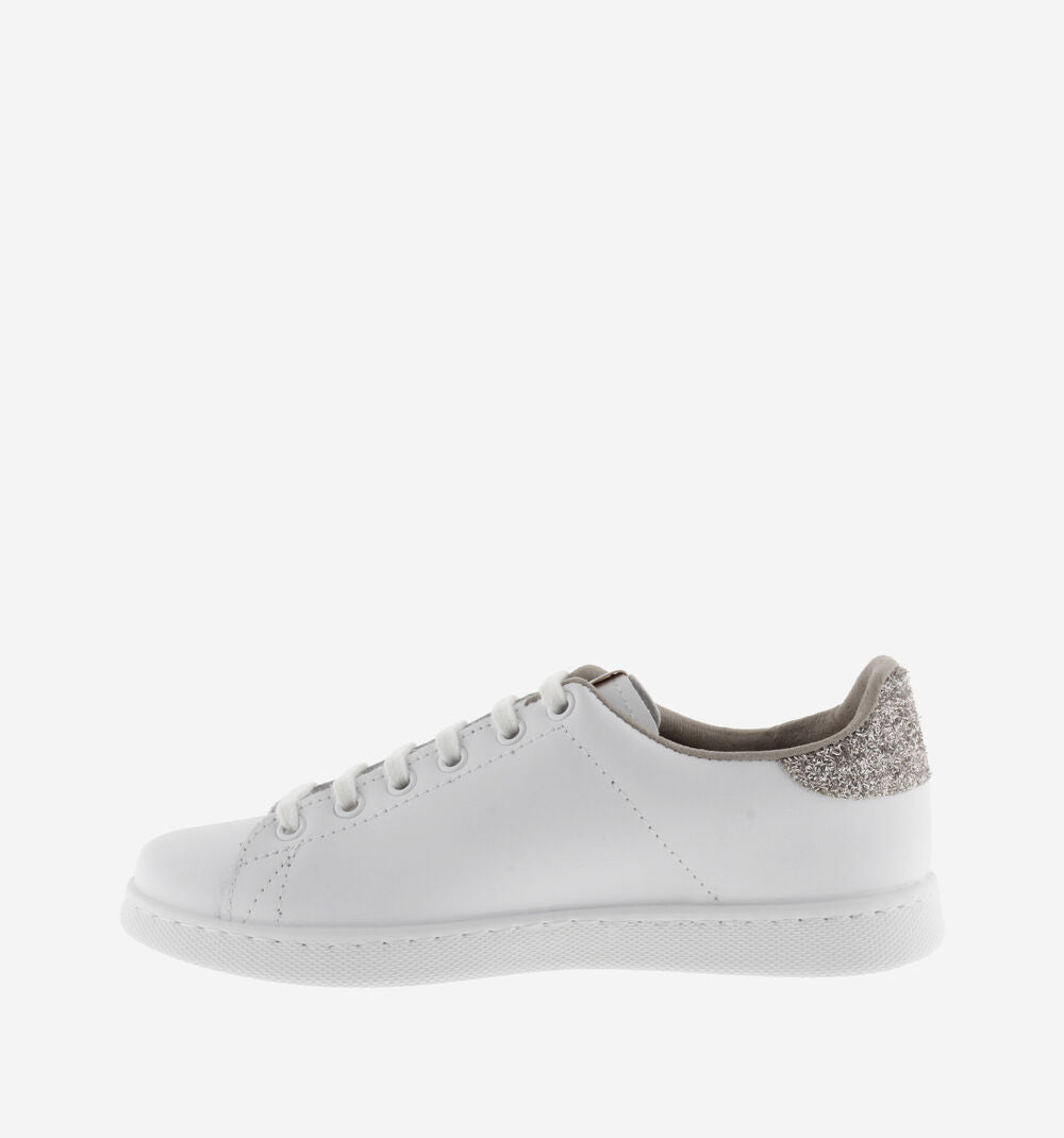 Tennis Sneaker w Glitter - Nude