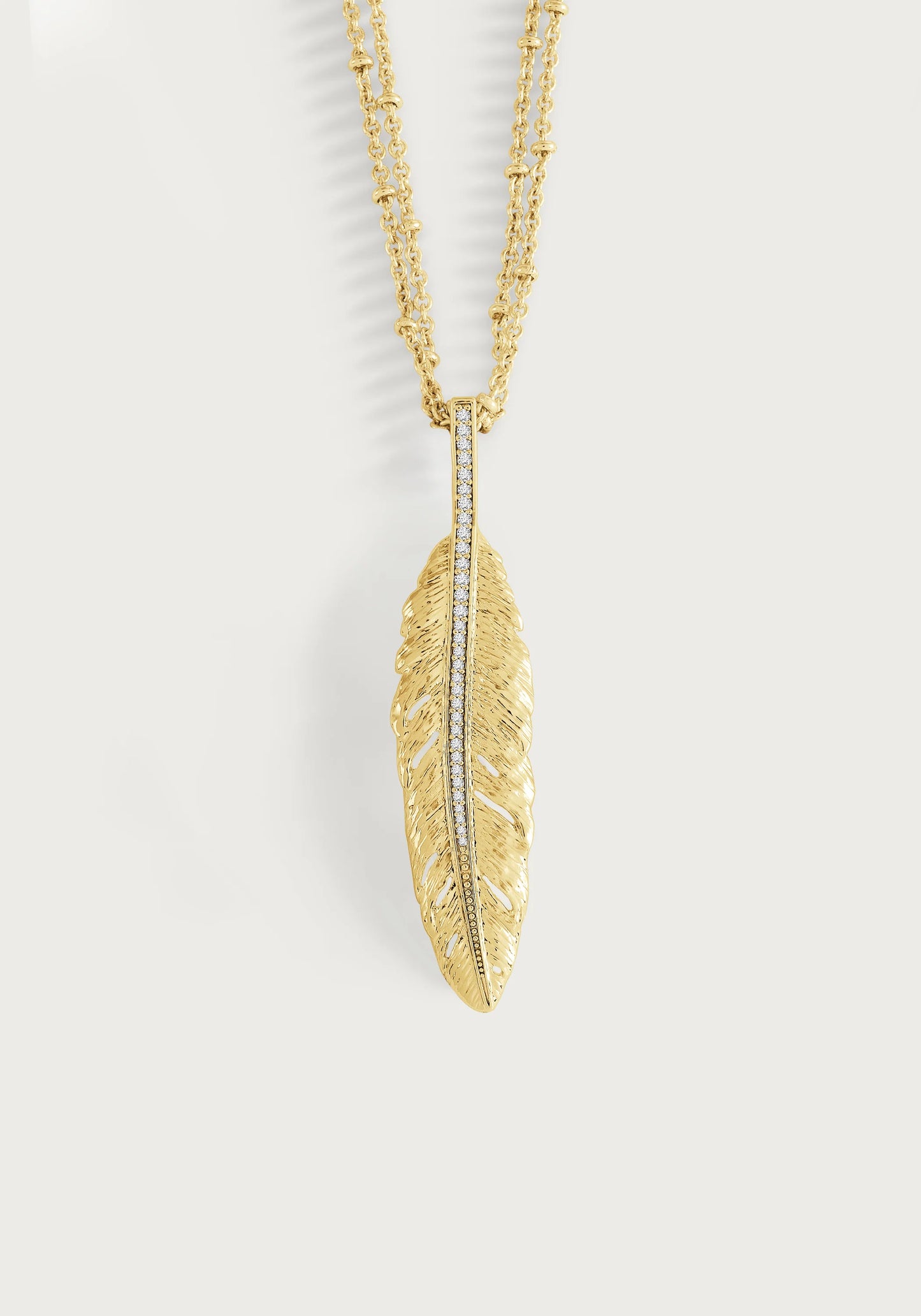 Feather Pendant Necklace