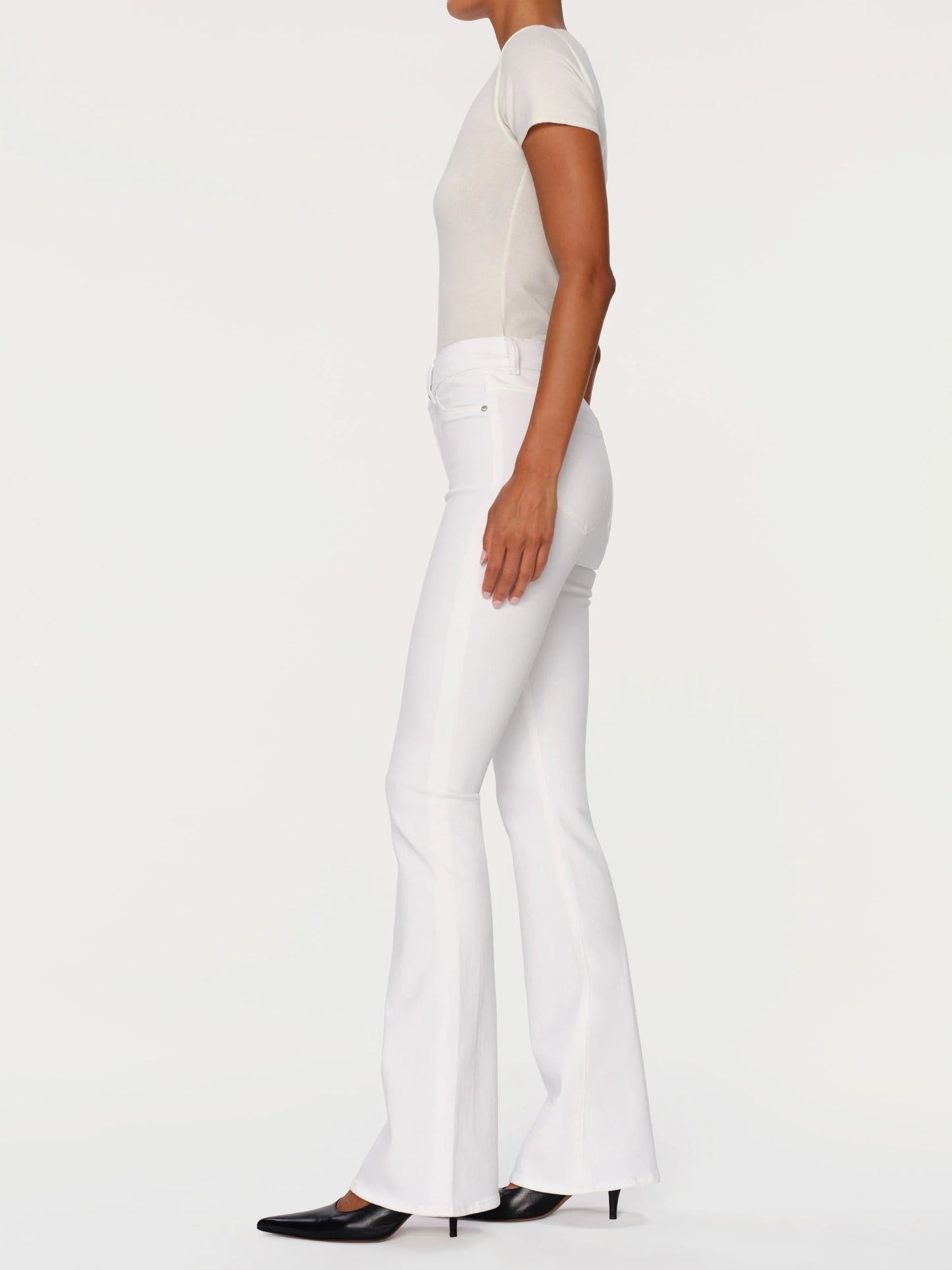 Bridget Boot High Rise Instasculpt Crop - White
