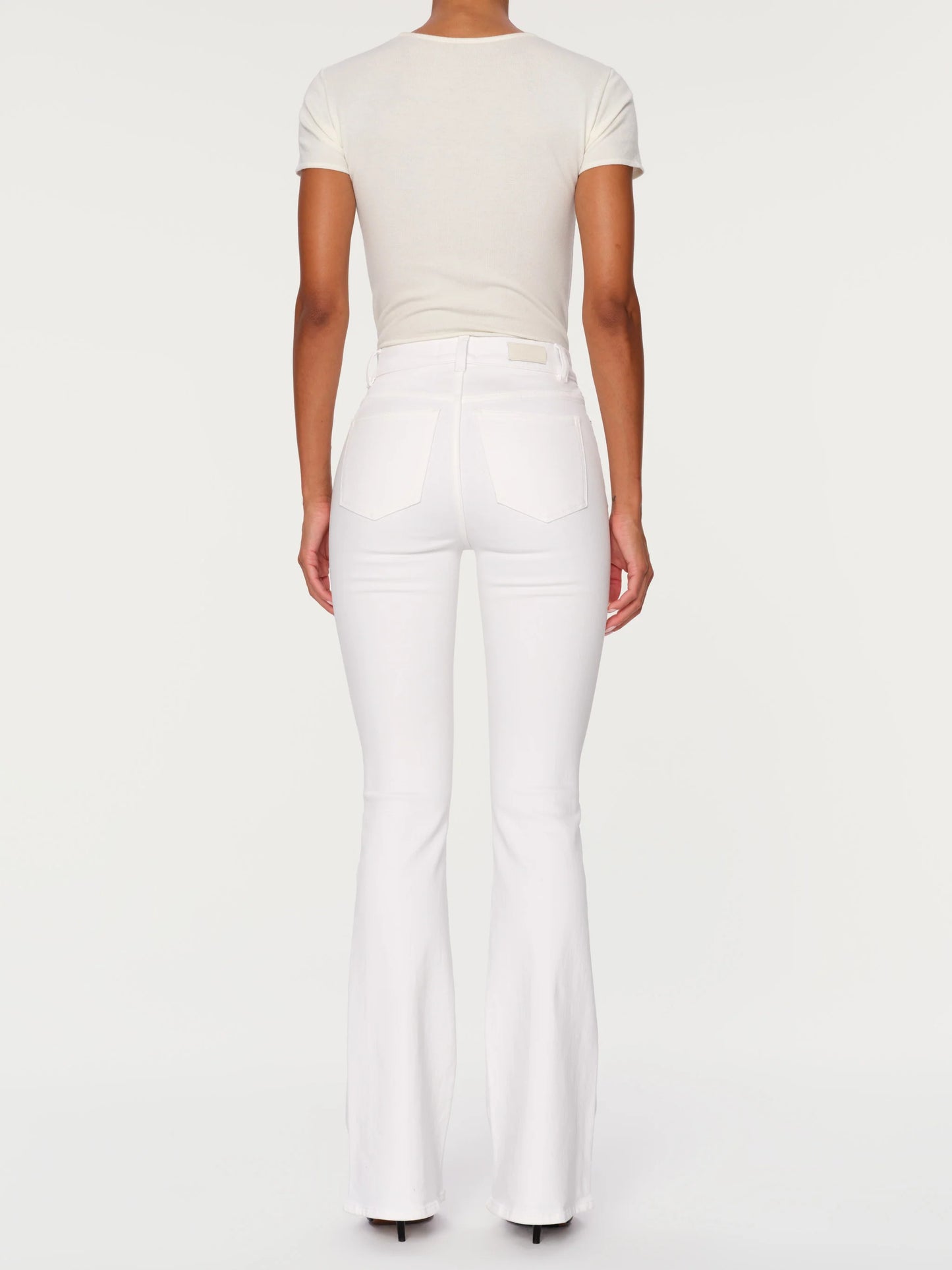 Bridget Boot High Rise Instasculpt Crop - White