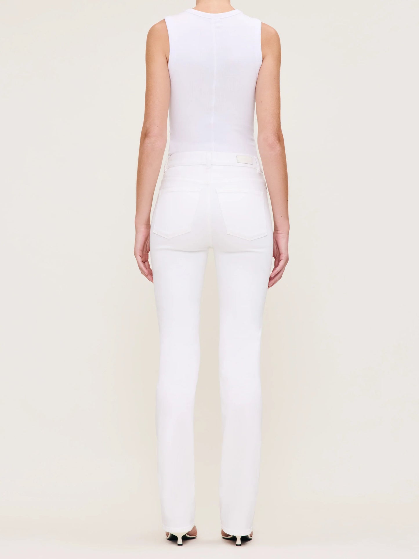 Halle Straight High Rise Instasculpt - White