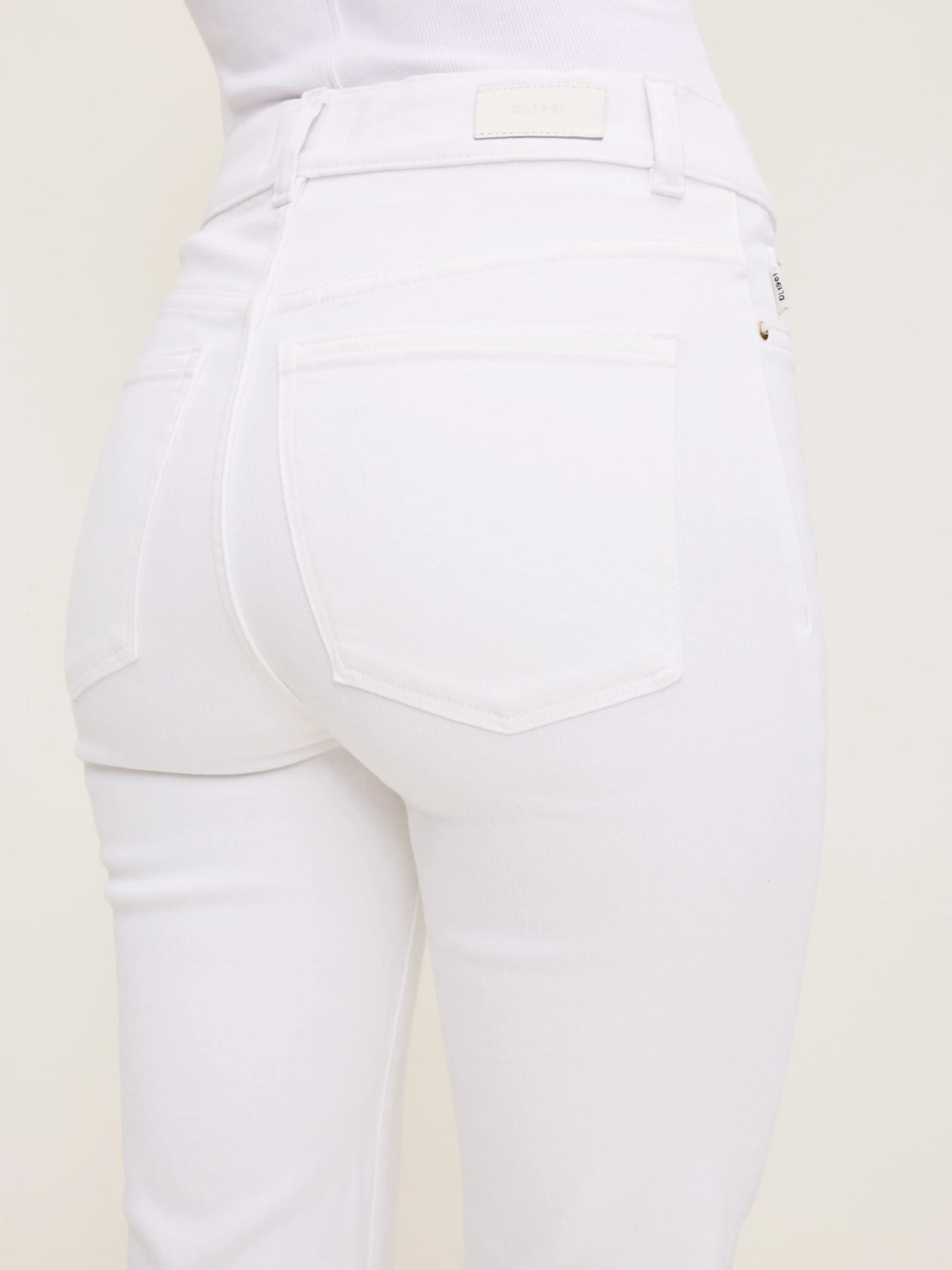 Halle Straight High Rise Instasculpt - White