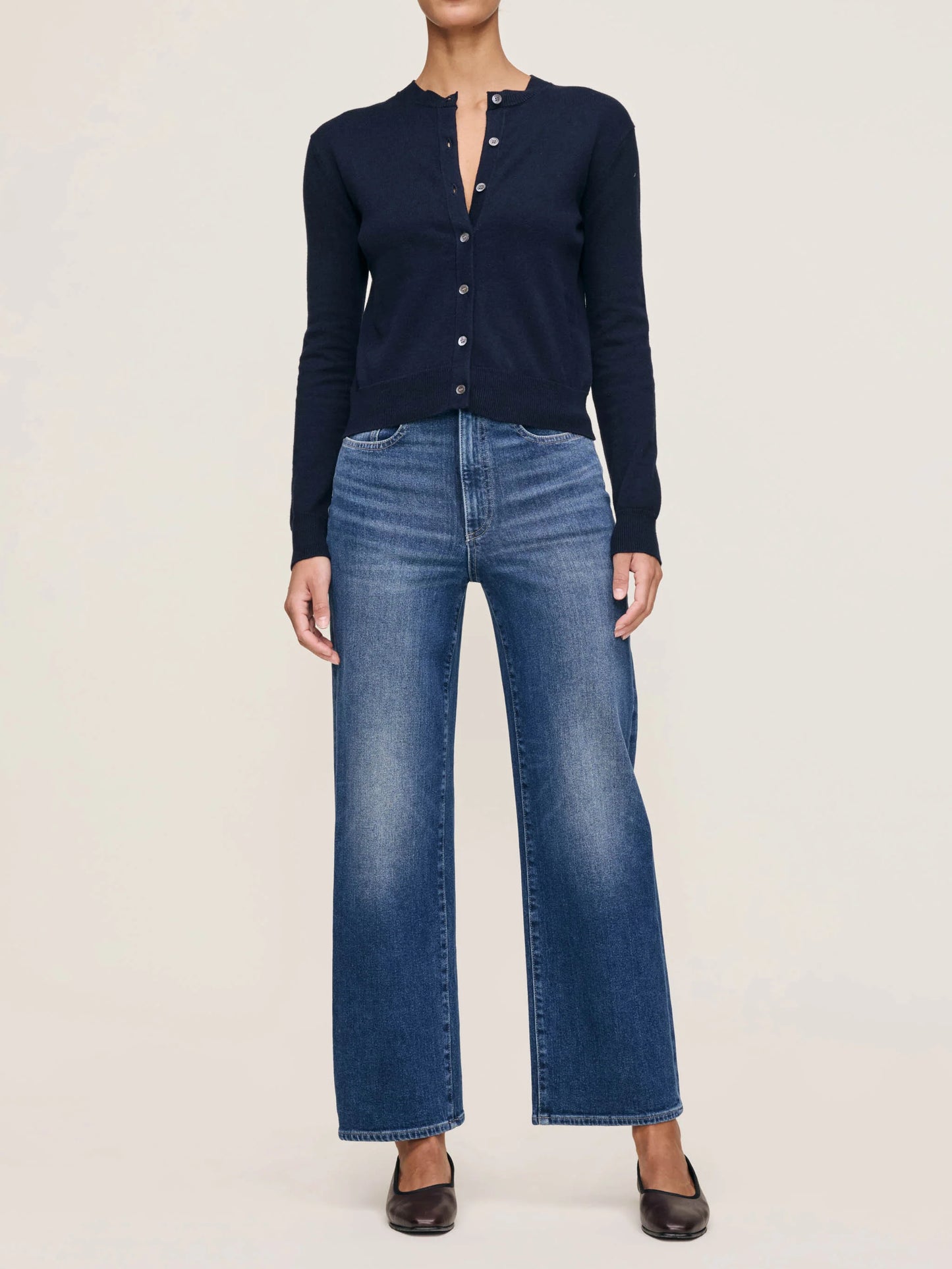 Karmine Refined Wide Leg High Rise - Clearwater