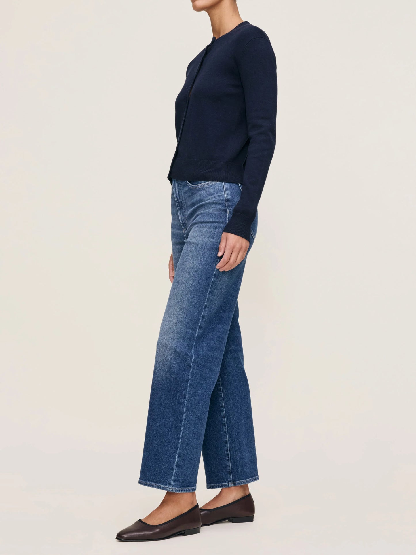 Karmine Refined Wide Leg High Rise - Clearwater