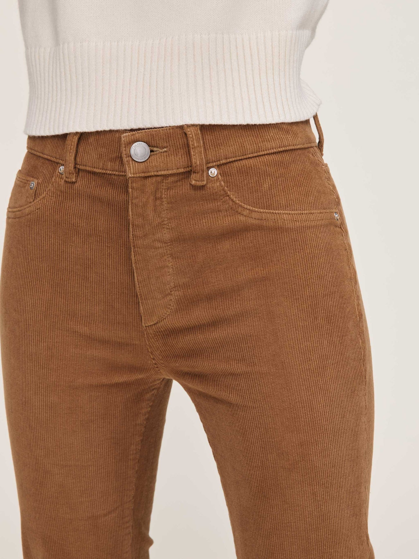 Bridget Boot Crop Corduroy - Teakwood