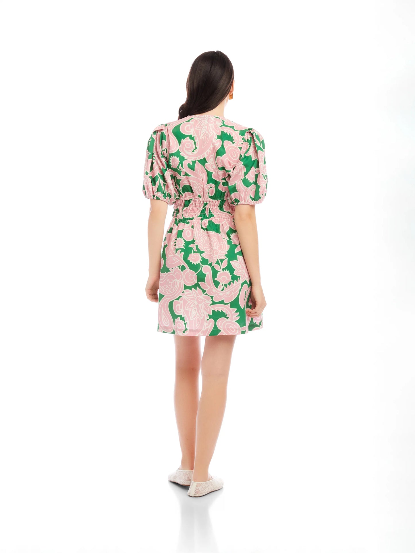 Penelope Shirred Waist Mini Dress