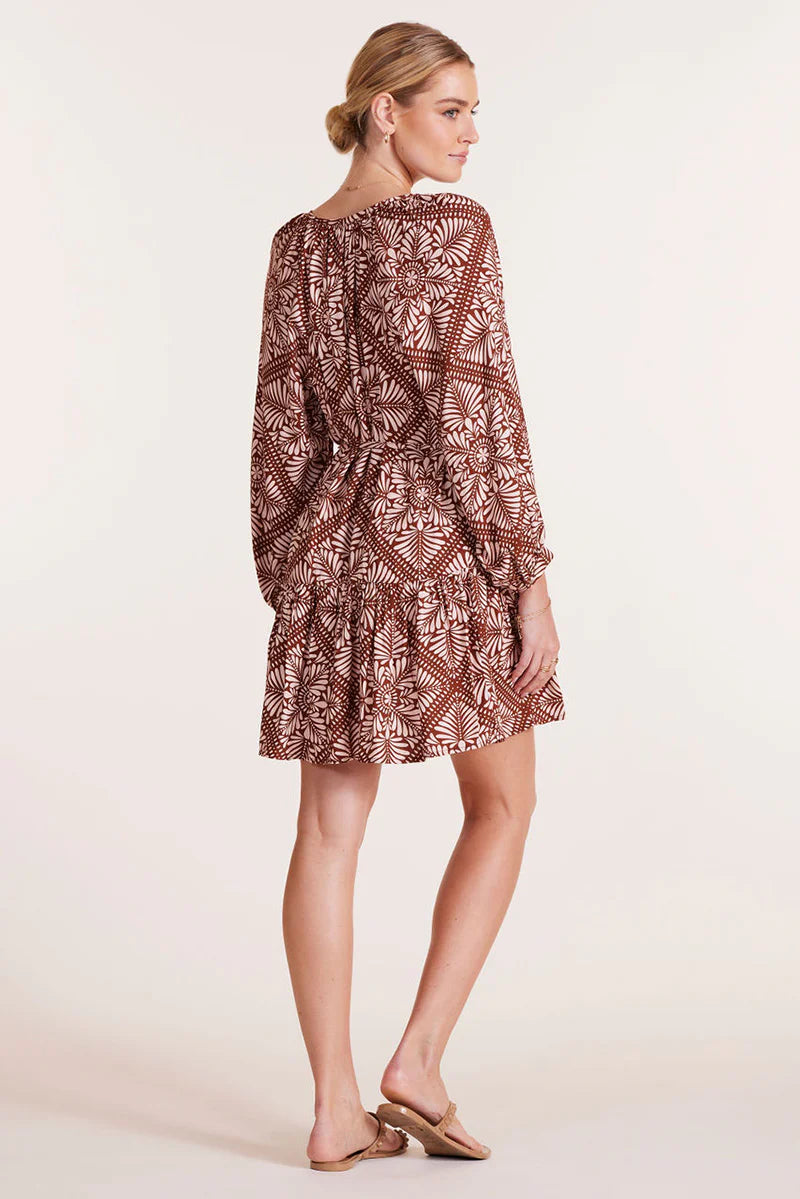 Raglan Split Neck Dress