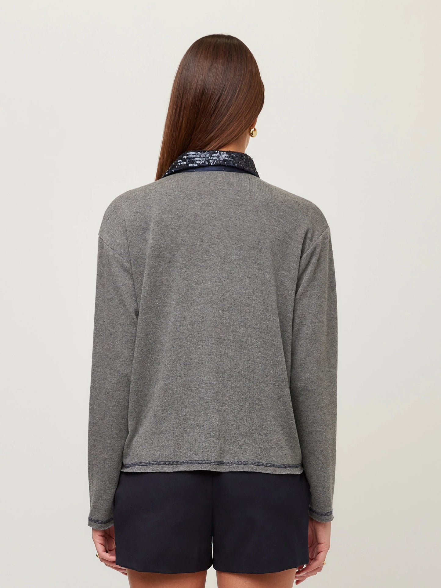 Kendall Sequin Collar Top