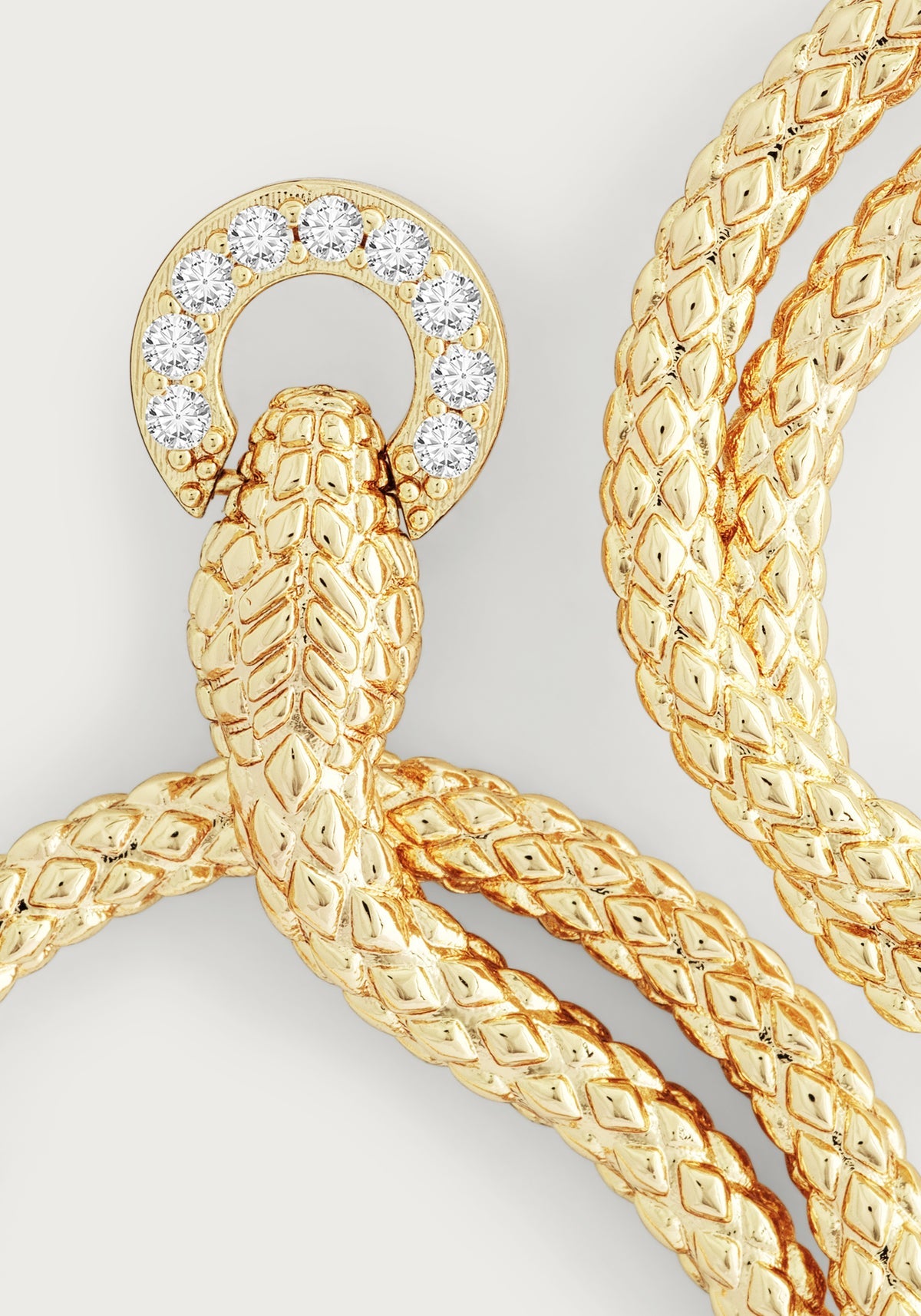 Serpent Ring Hoop Earring