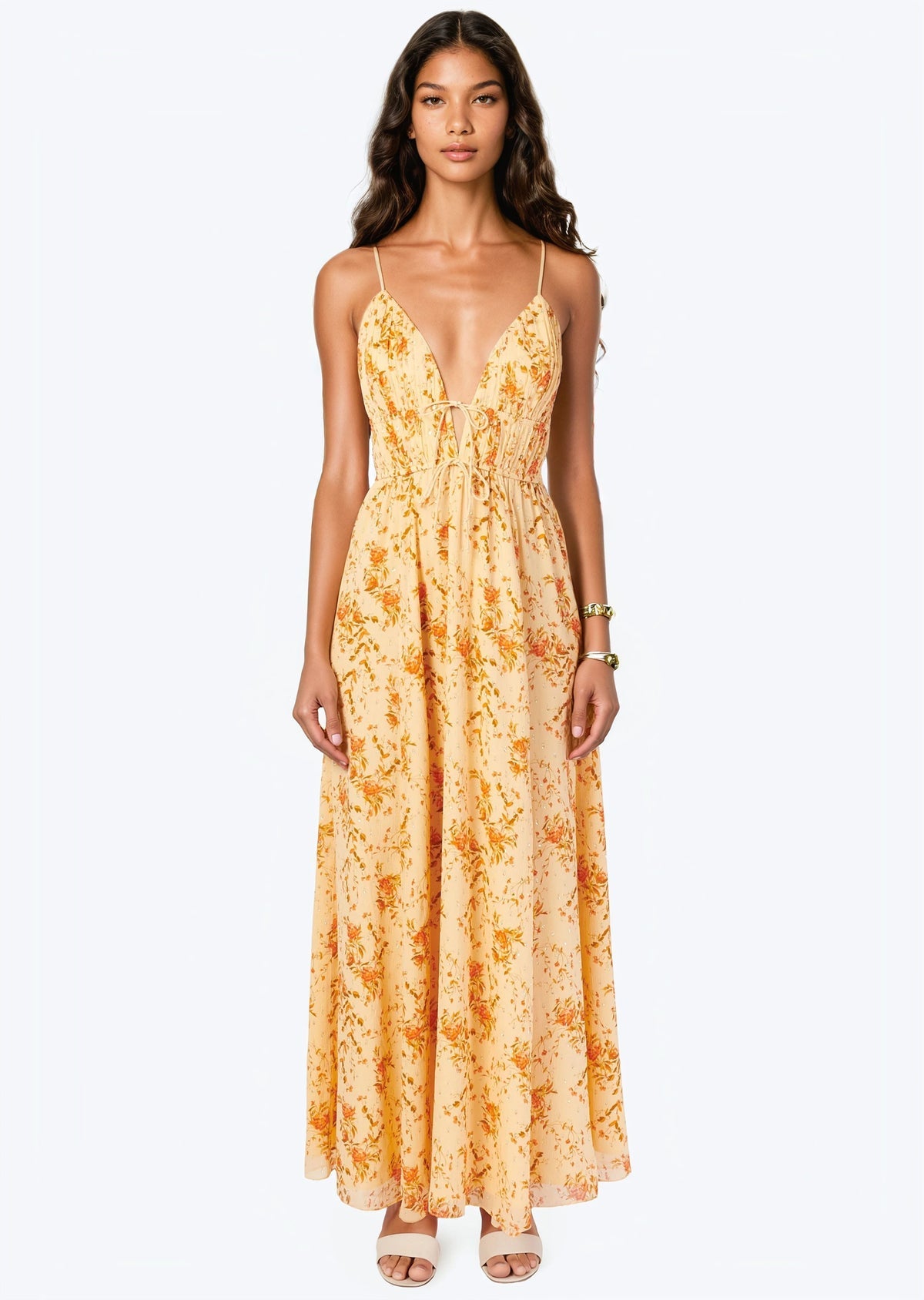 Dorinda Crinkle Chiffon Maxi