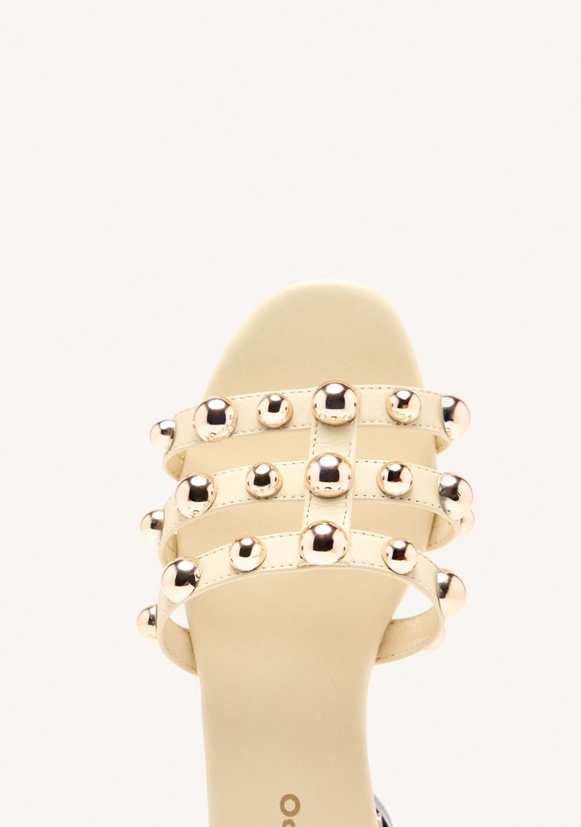 Dekorra Leather Studded Sandals