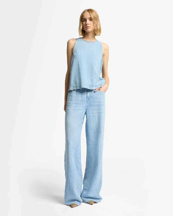 Linen Sleeveless Top