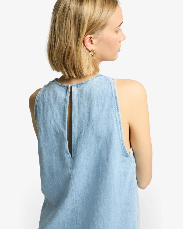 Linen Sleeveless Top