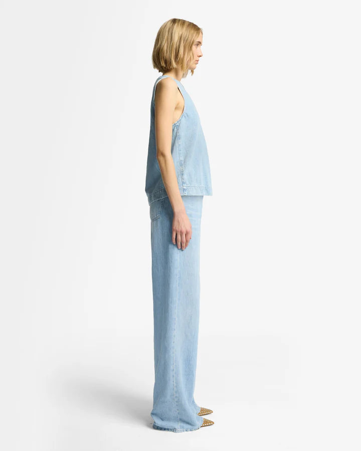 Linen Sleeveless Top