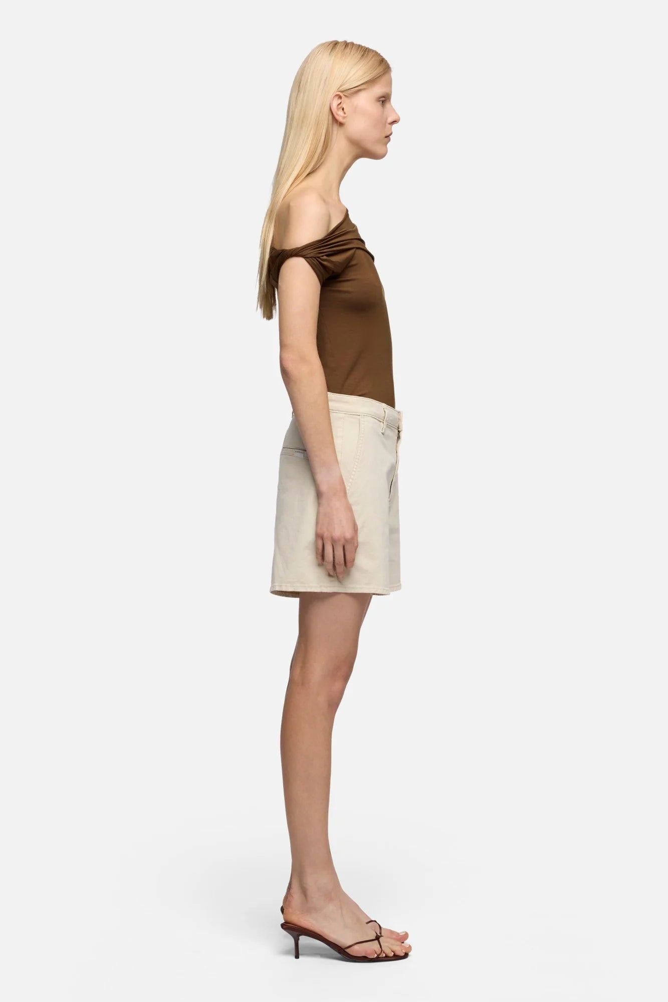 Trouser Shorts - Twil Clay