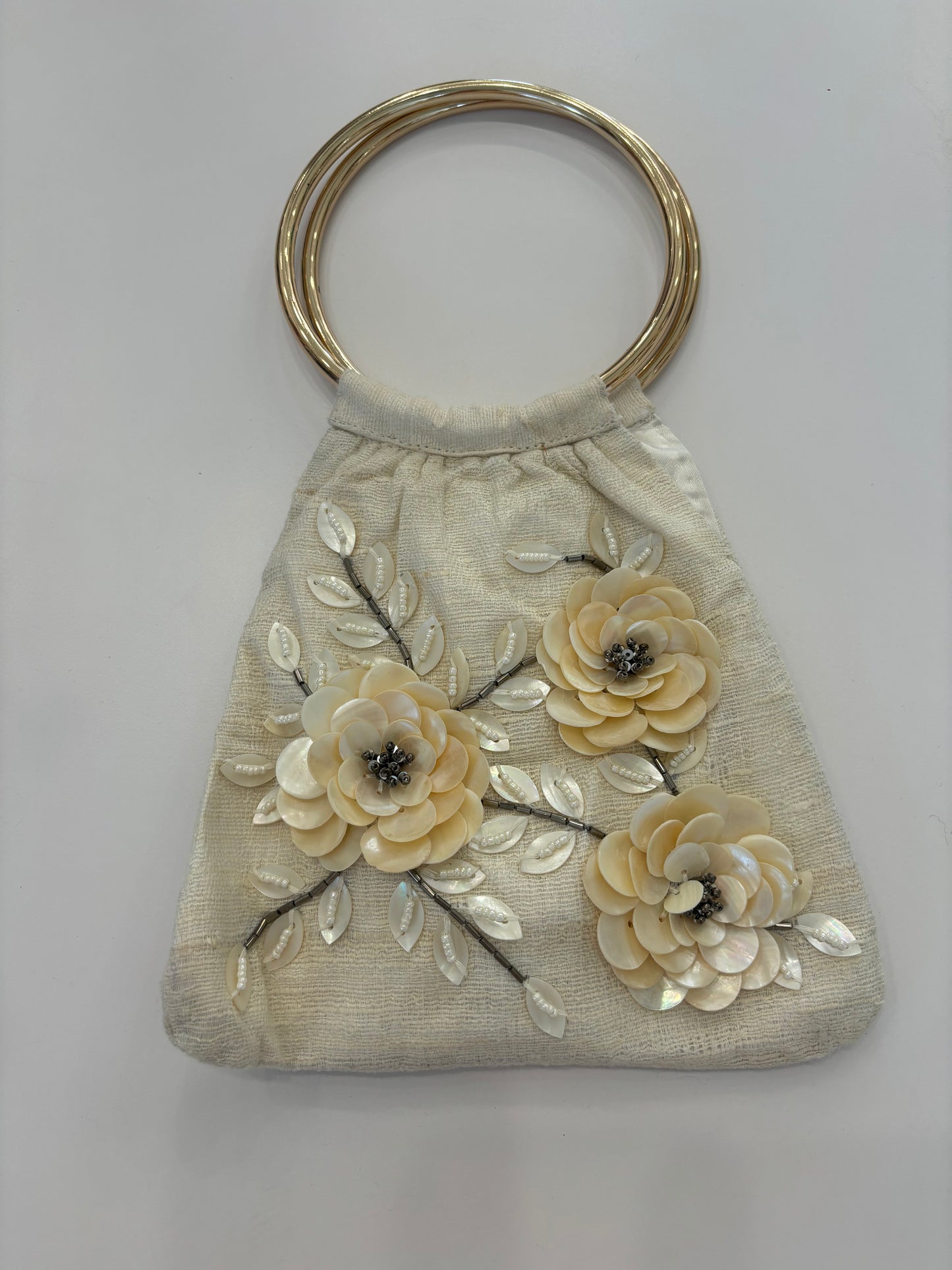 Double Ring Shell Flower Bag