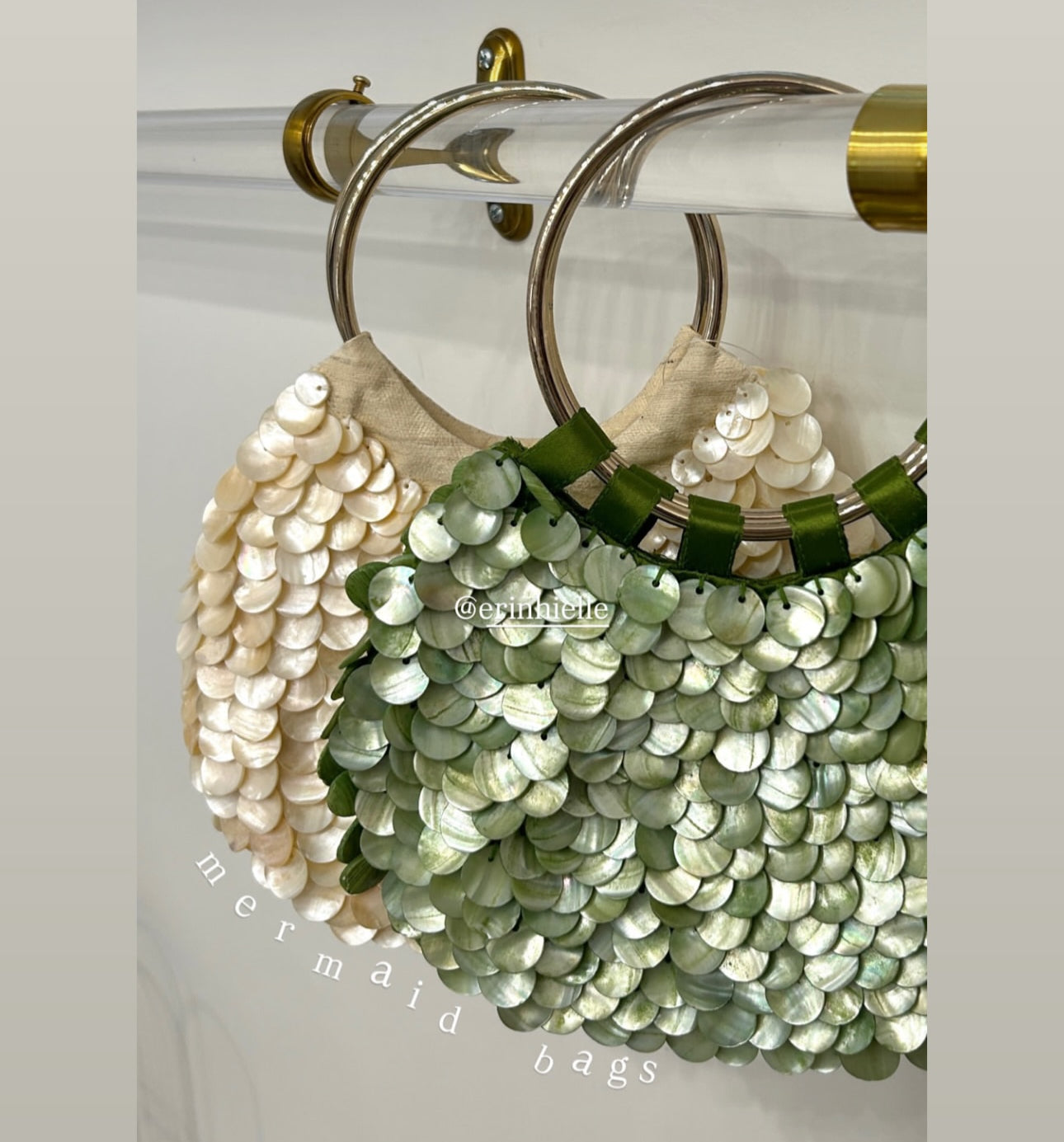 Double Ring Oval Shell Bag
