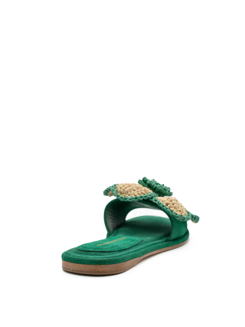 Ava Suede Trebol Sandals