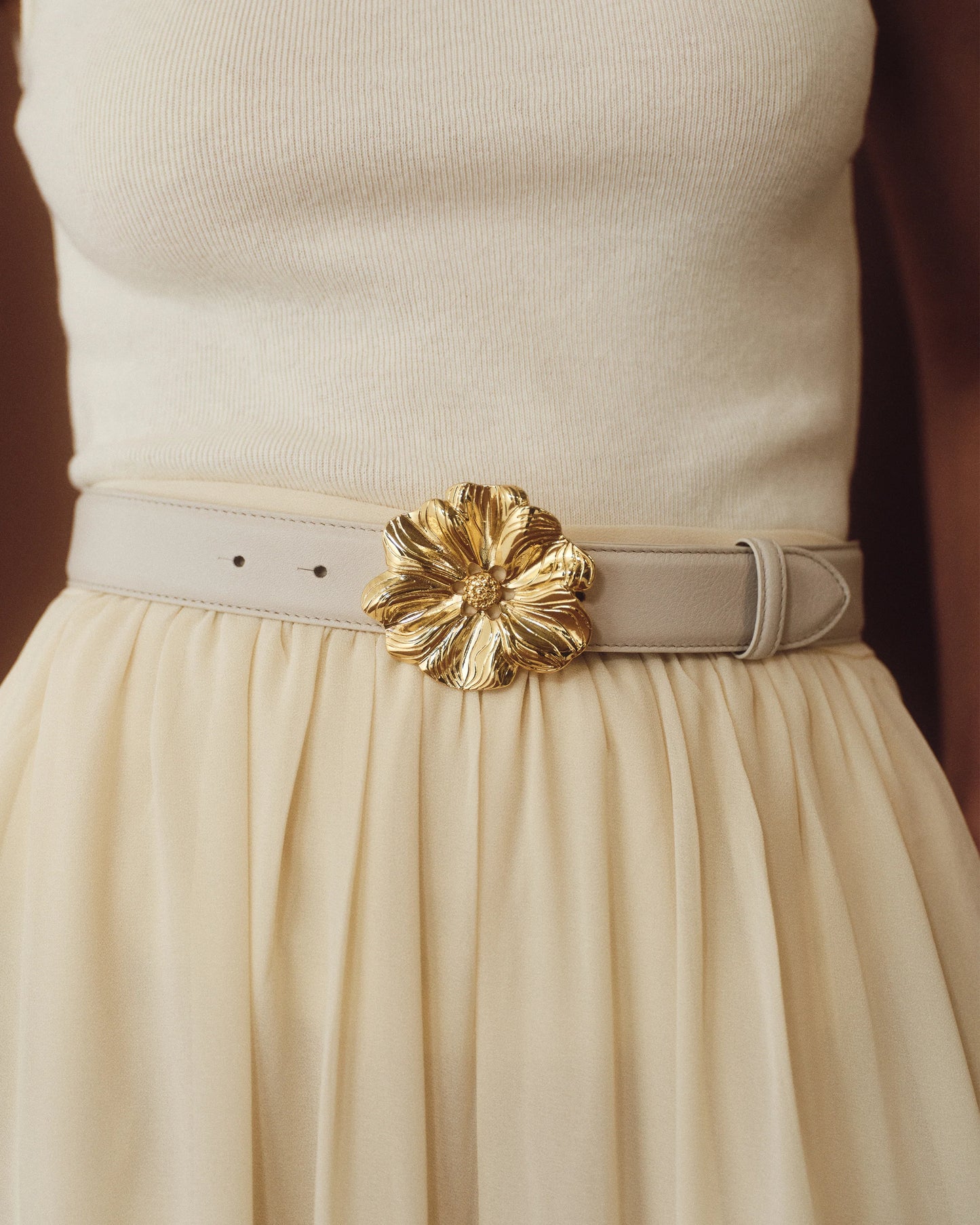 Flora Leather Belt