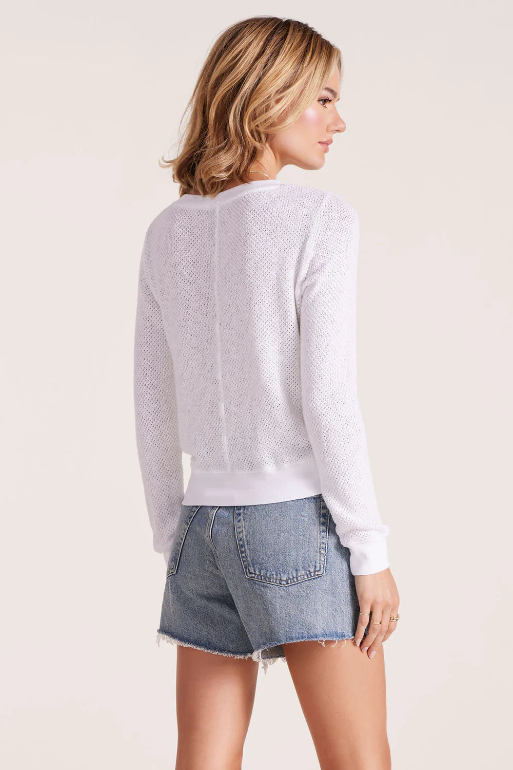 Mesh Crew Pullover