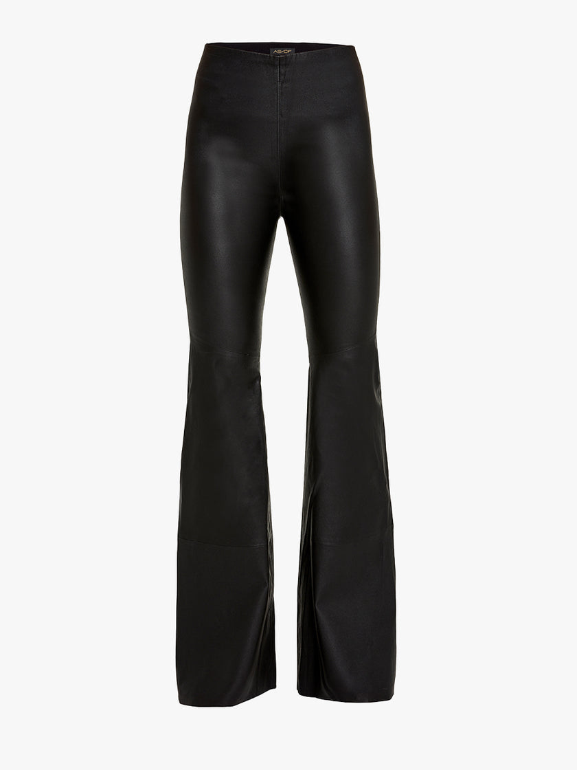 Kat Stretch Leather Bell Leggings