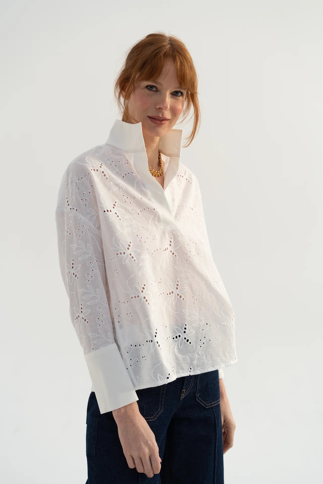 Grace Eyelet Shirt