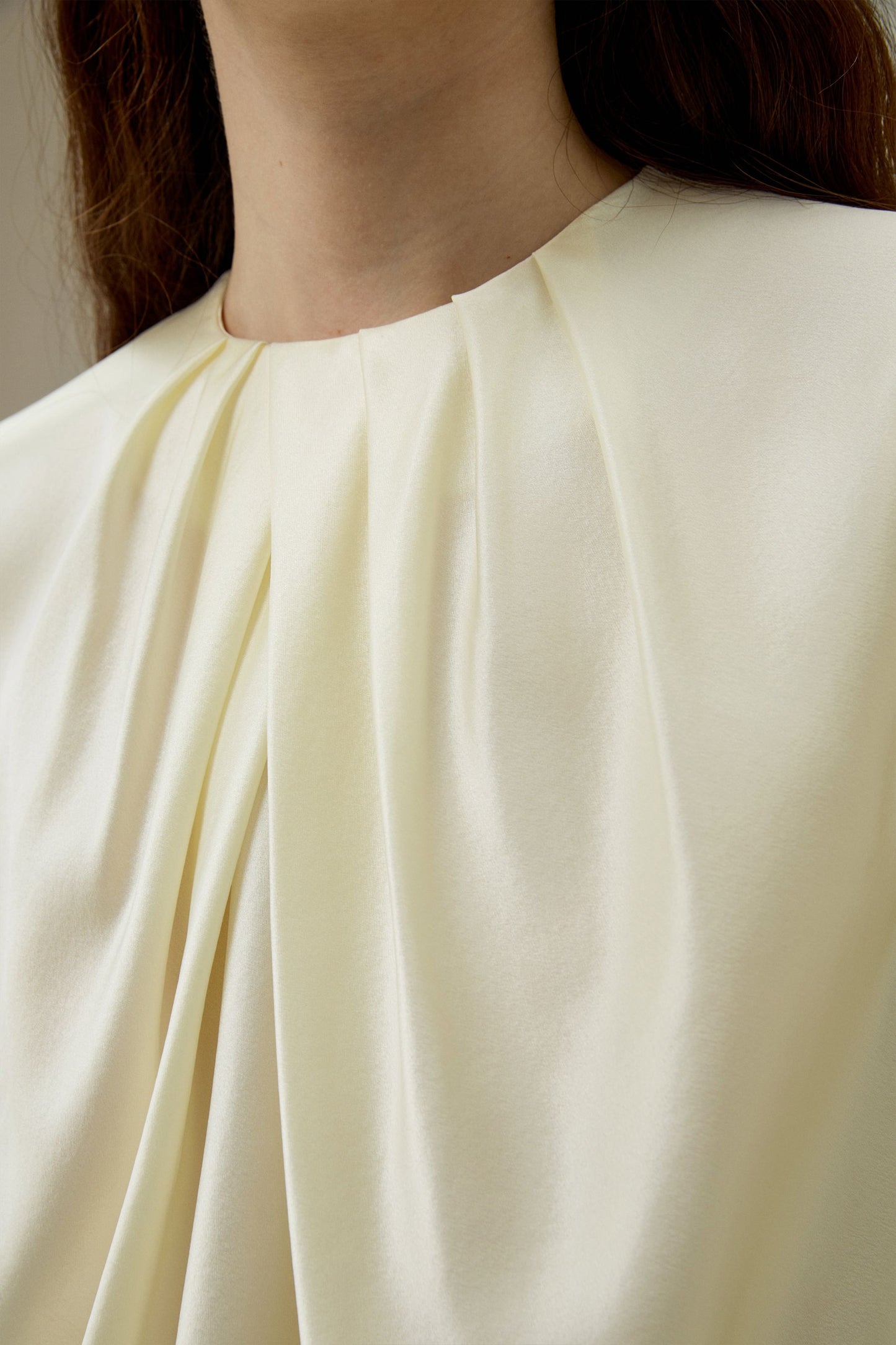 Pleated Neck Blouse