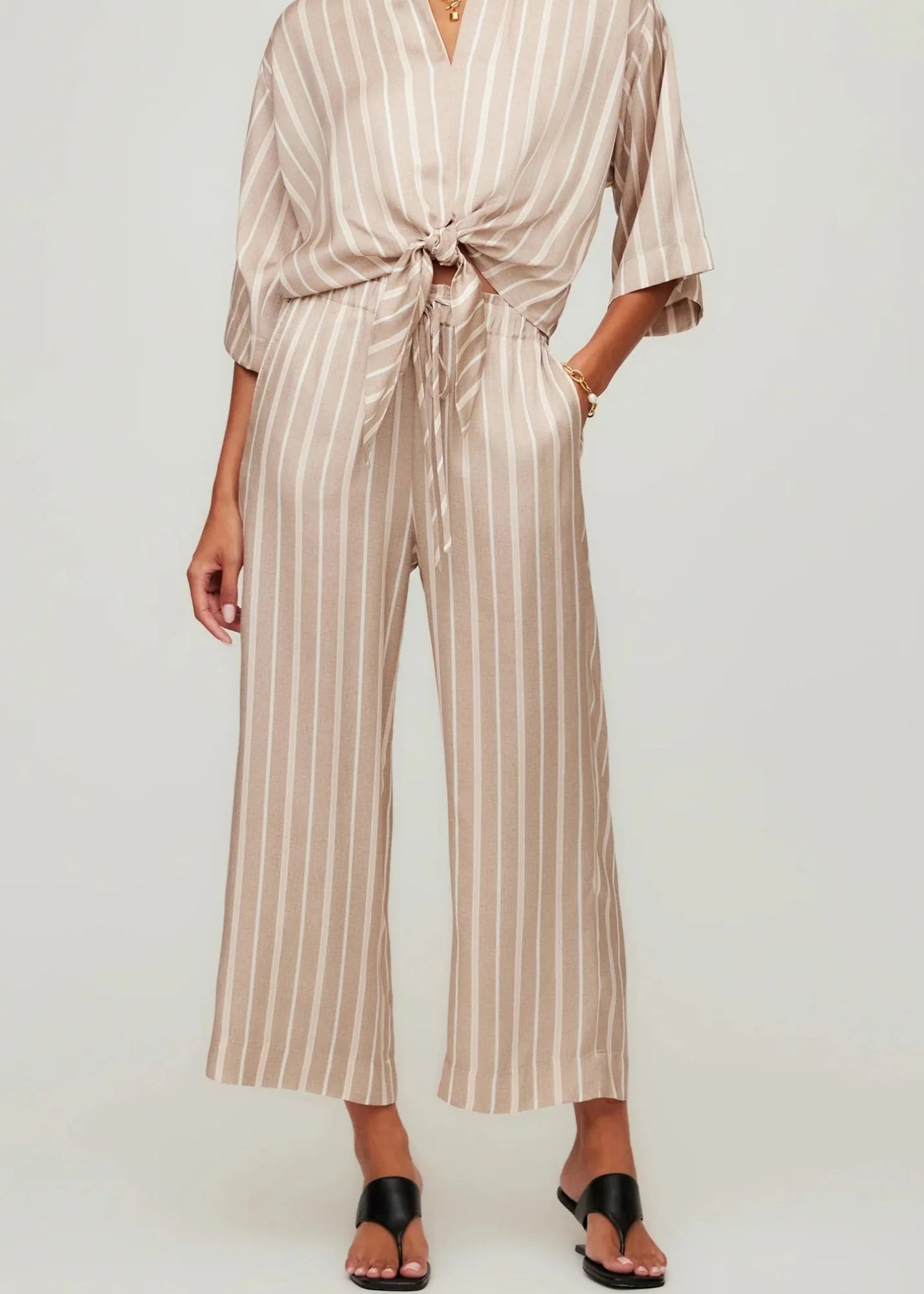 Tasha Cropped Drawstring Pants