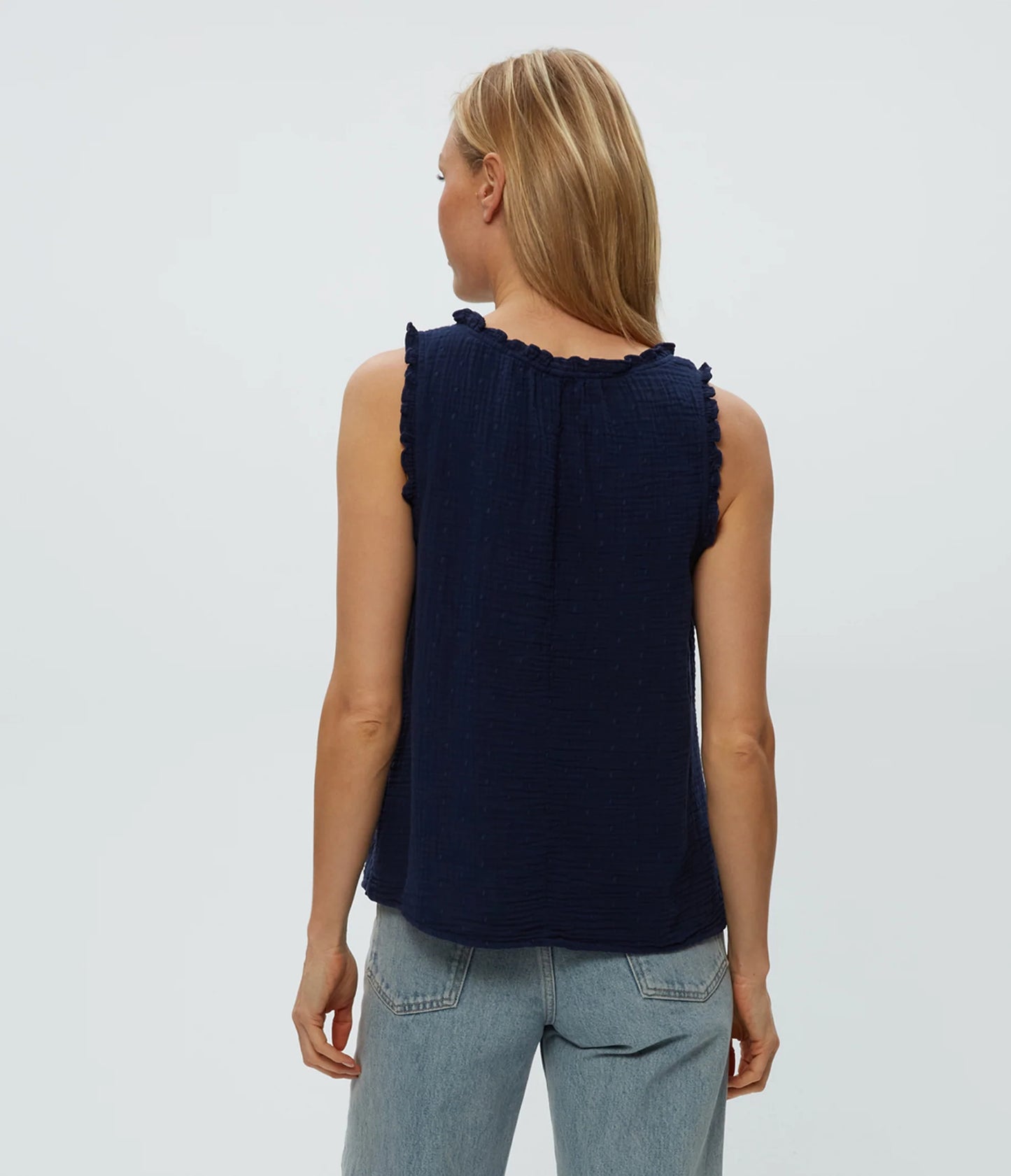 Devon Dot Gauze Tank