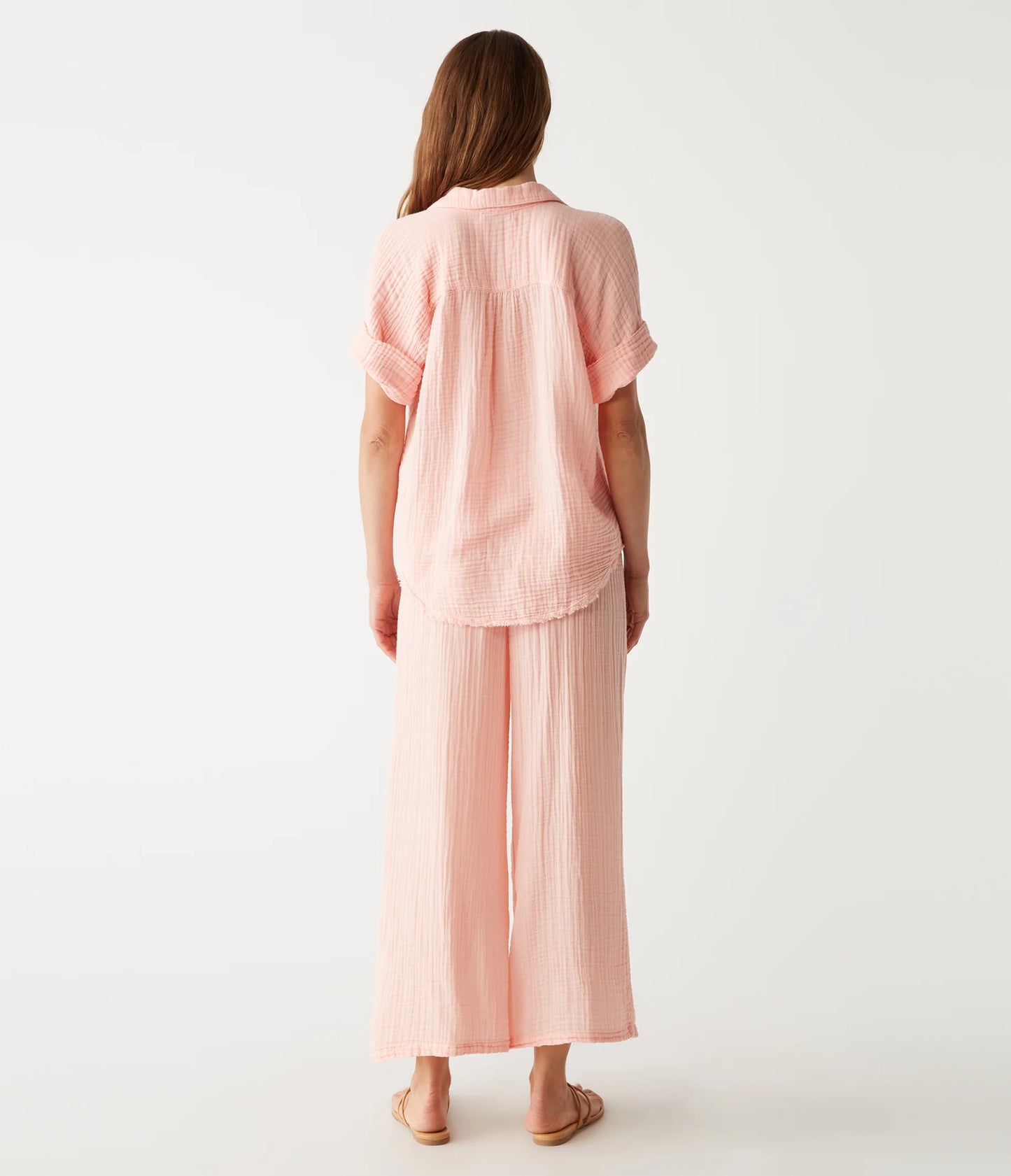 Medina Smocked Waist Cropped Pant (DGZ026)