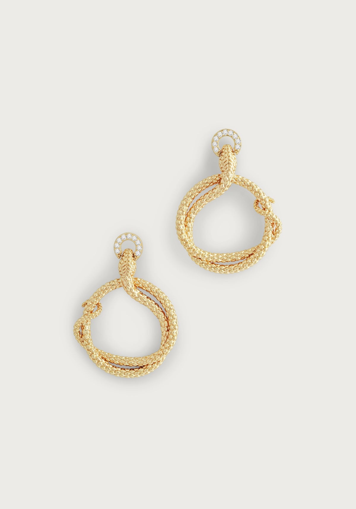 Serpent Ring Hoop Earring