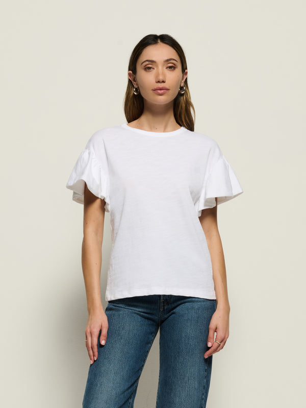 Camille Ruffle Sleeve Top