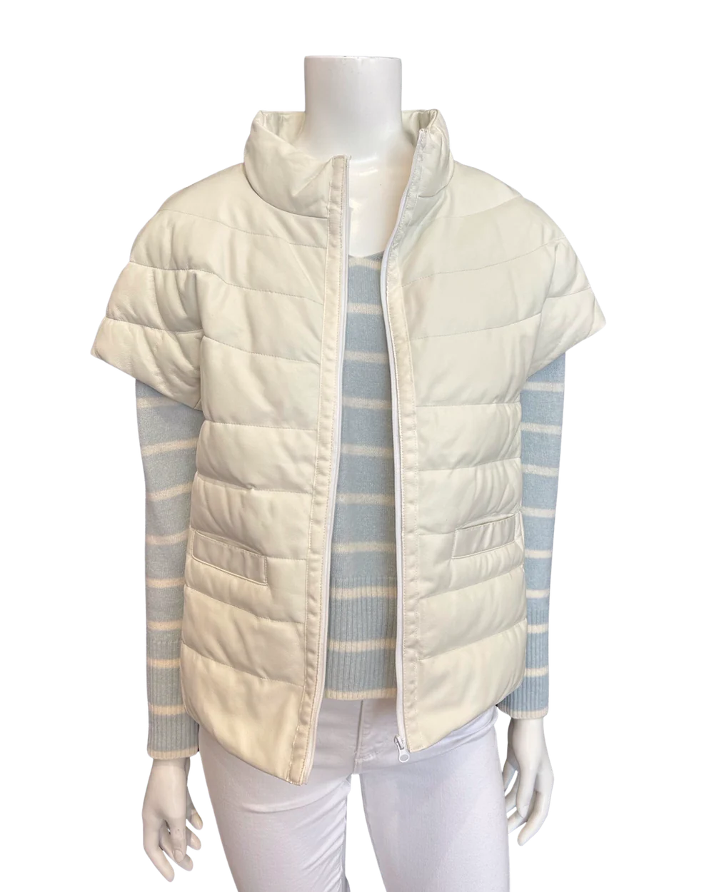Palm Beach Leather Puffer