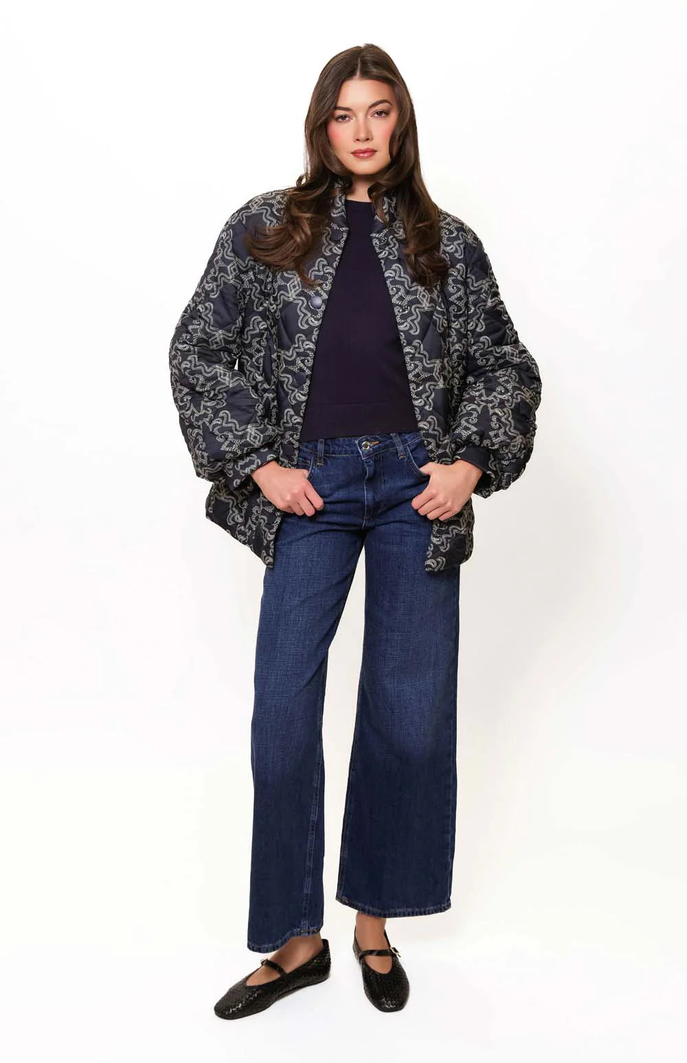 Quilted Bomber Coat