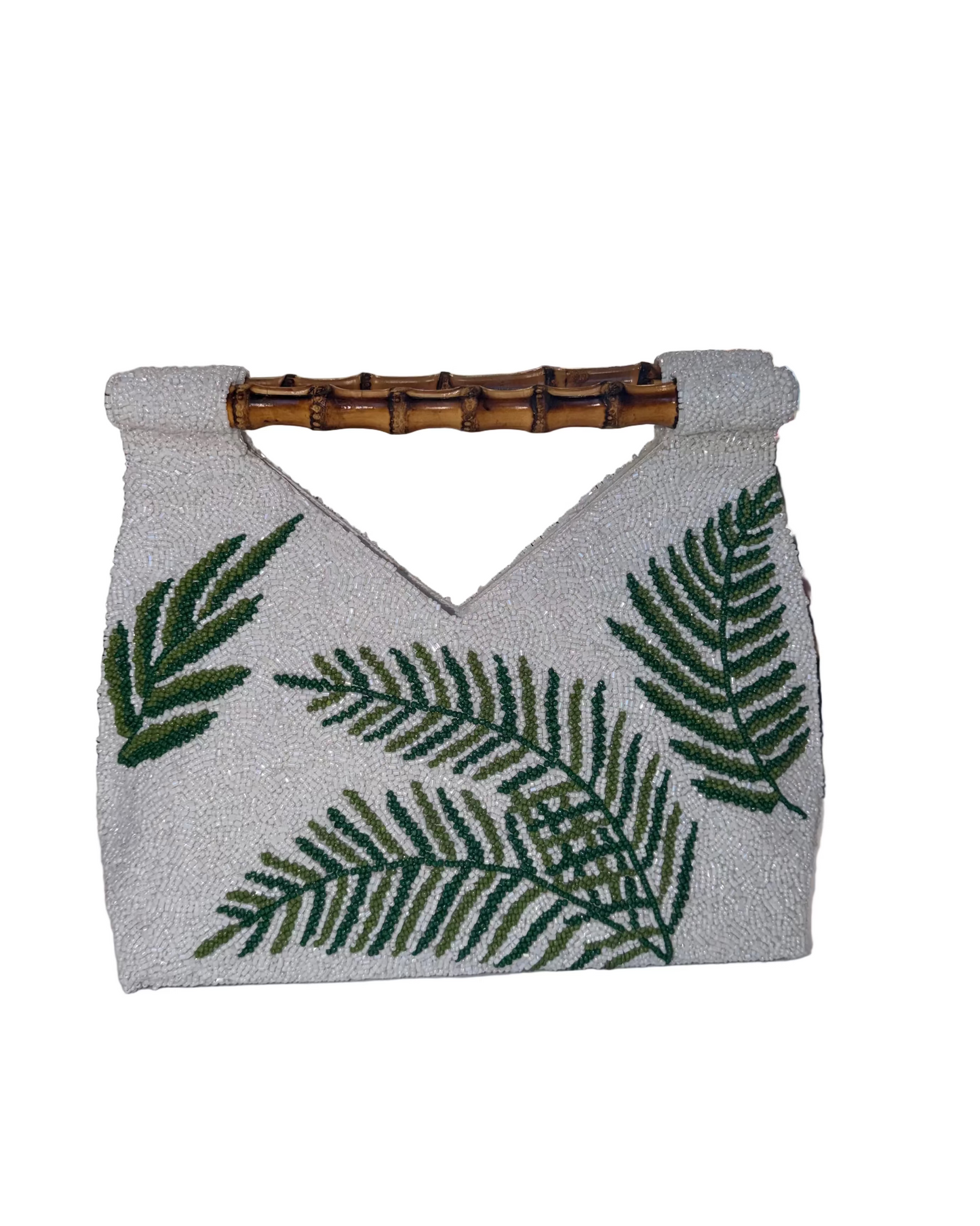 Palm Bag w/ Bamboo Handles