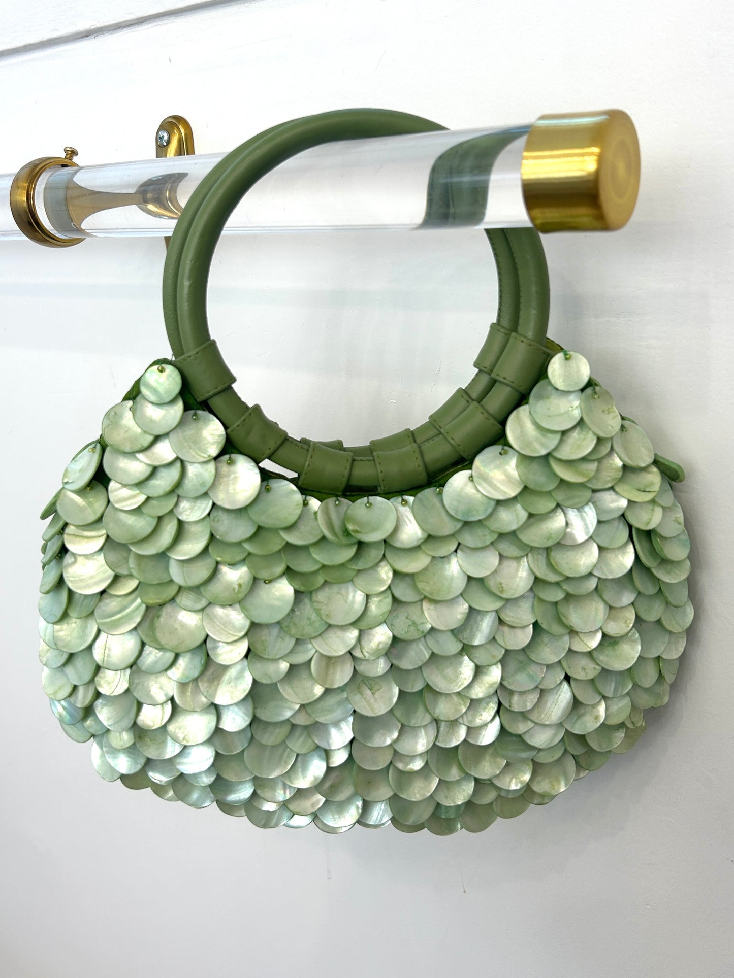 Double Ring Oval Shell Bag