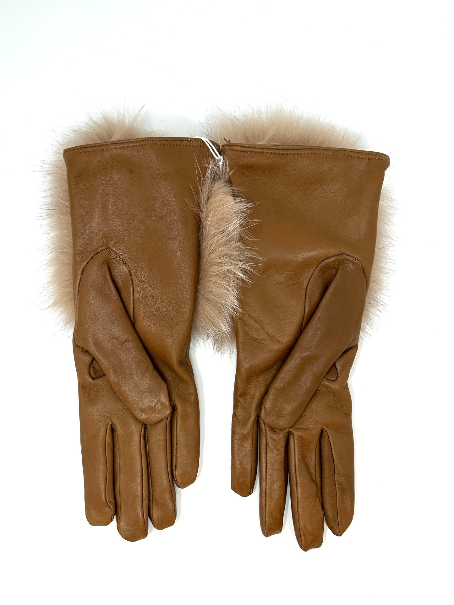 Nappa Glove - Leather w/ Fox Fur