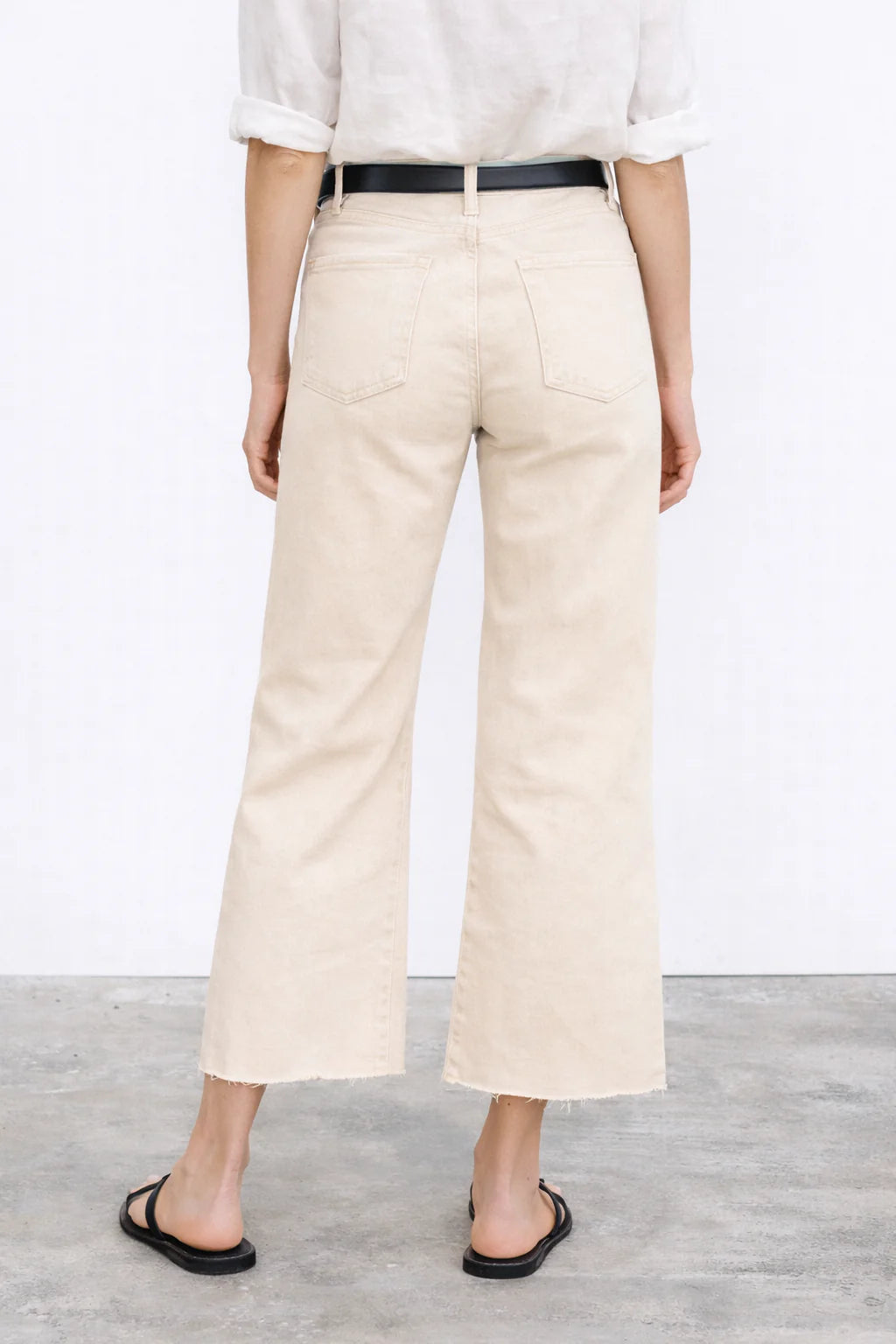 Katie Crop Jeans - Tan
