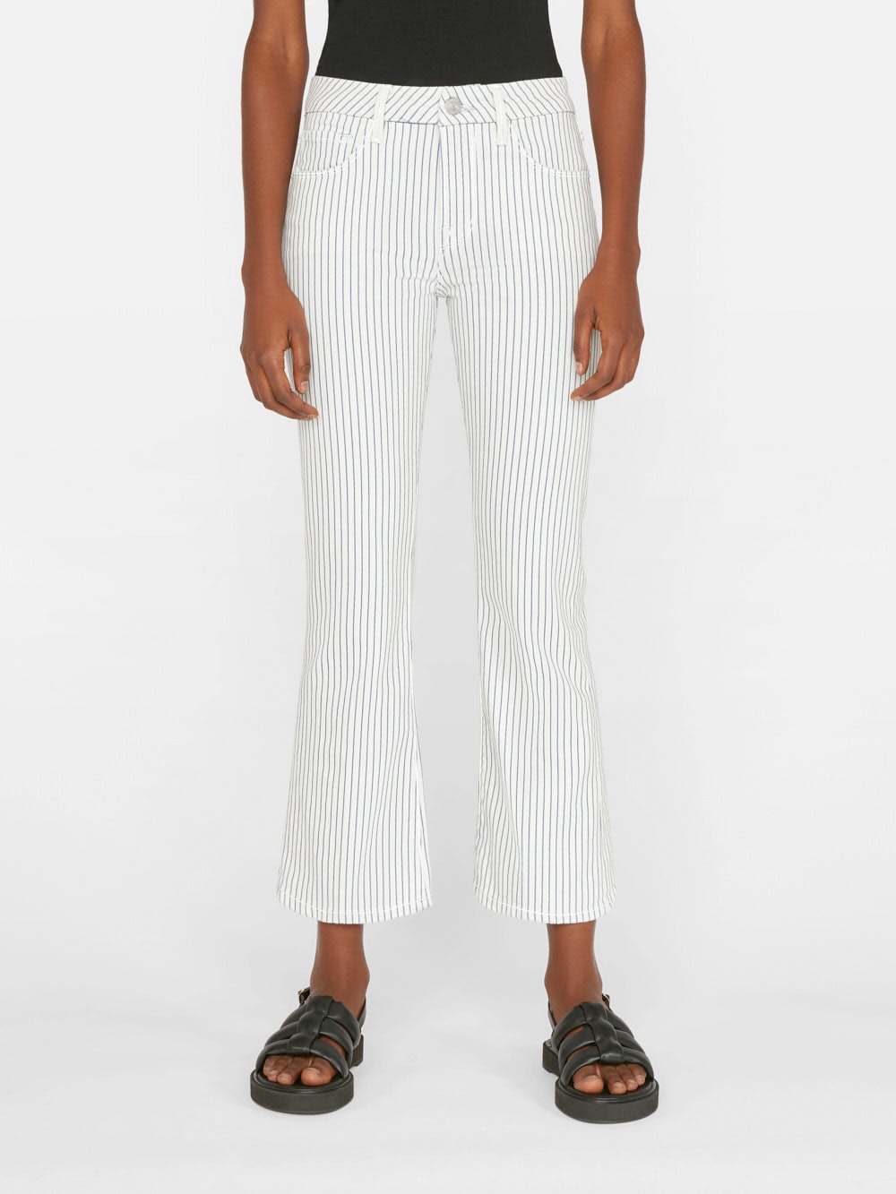 Le Crop Mini Boot - Cobalt Stripe
