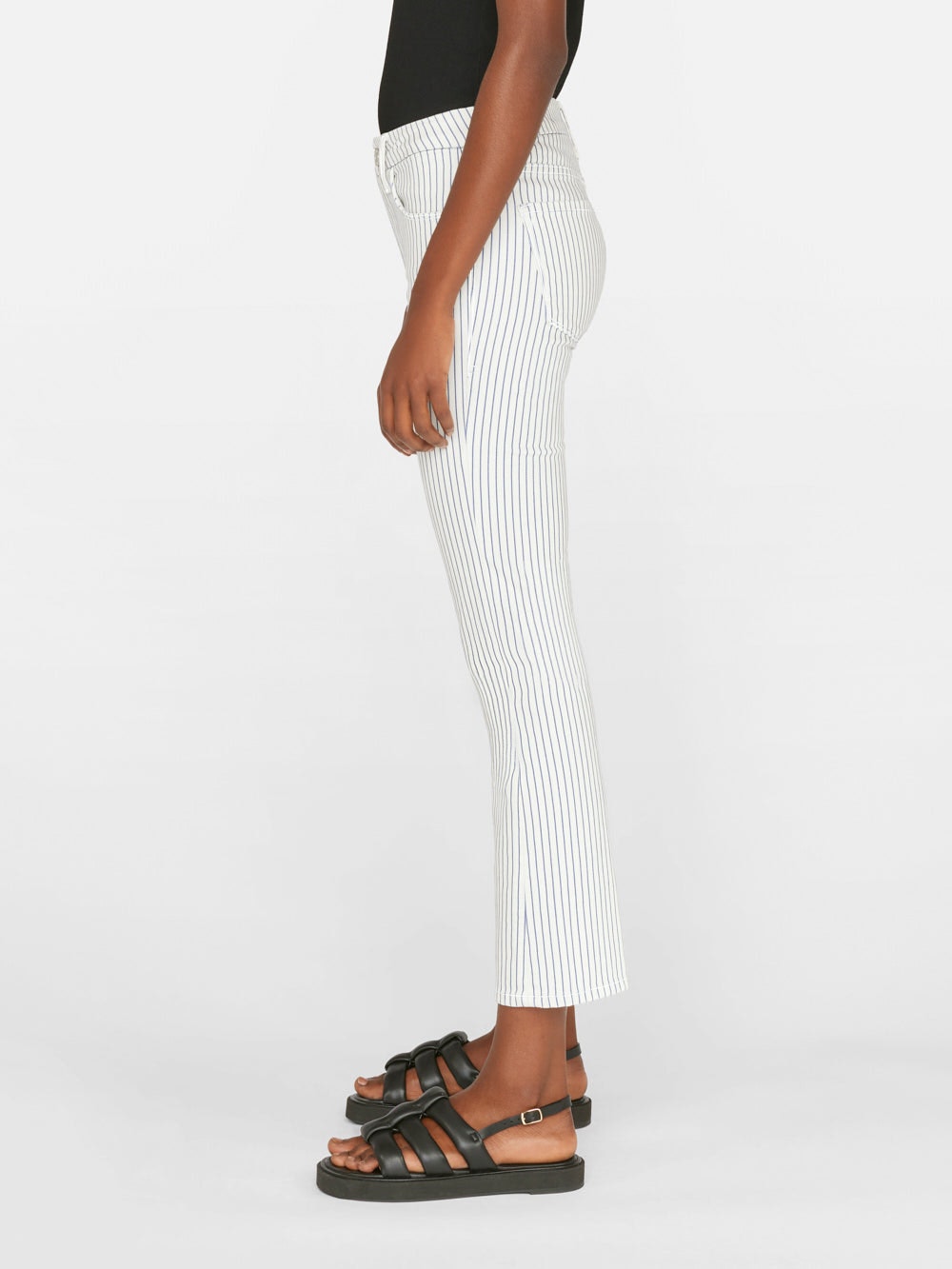 Le Crop Mini Boot - Cobalt Stripe