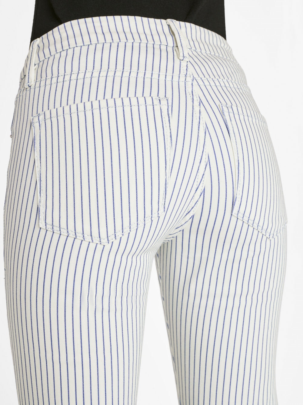 Le Crop Mini Boot - Cobalt Stripe