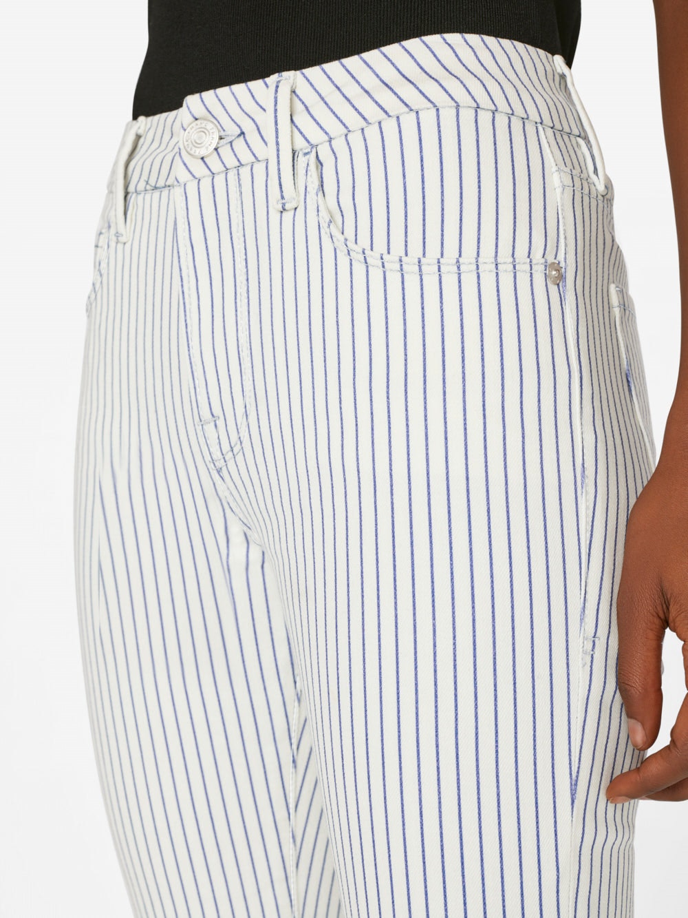 Le Crop Mini Boot - Cobalt Stripe