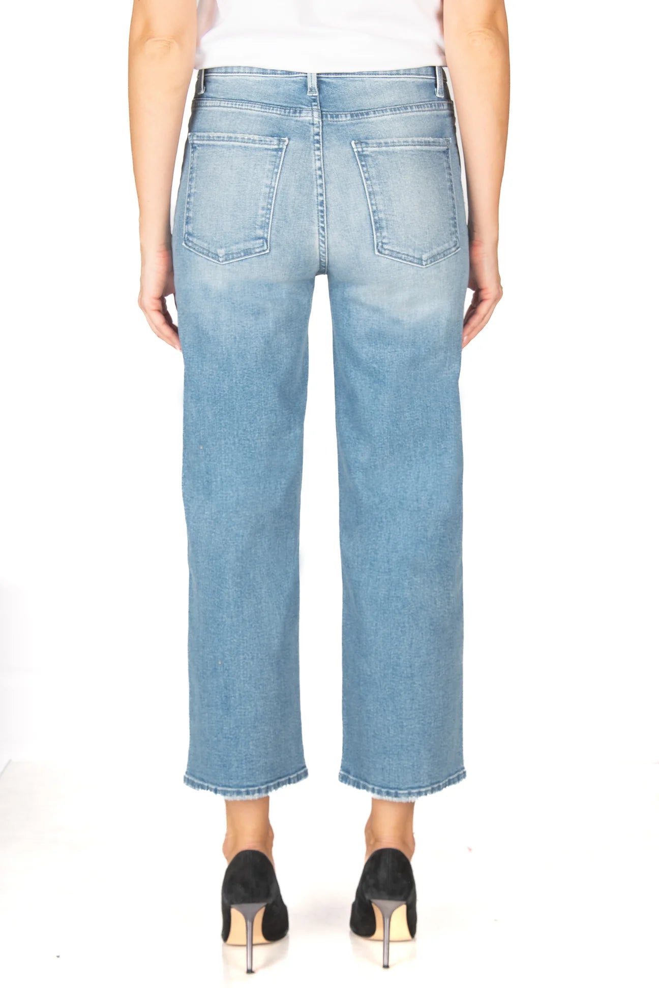 Malibu Wide Leg Crop - Napa Blue