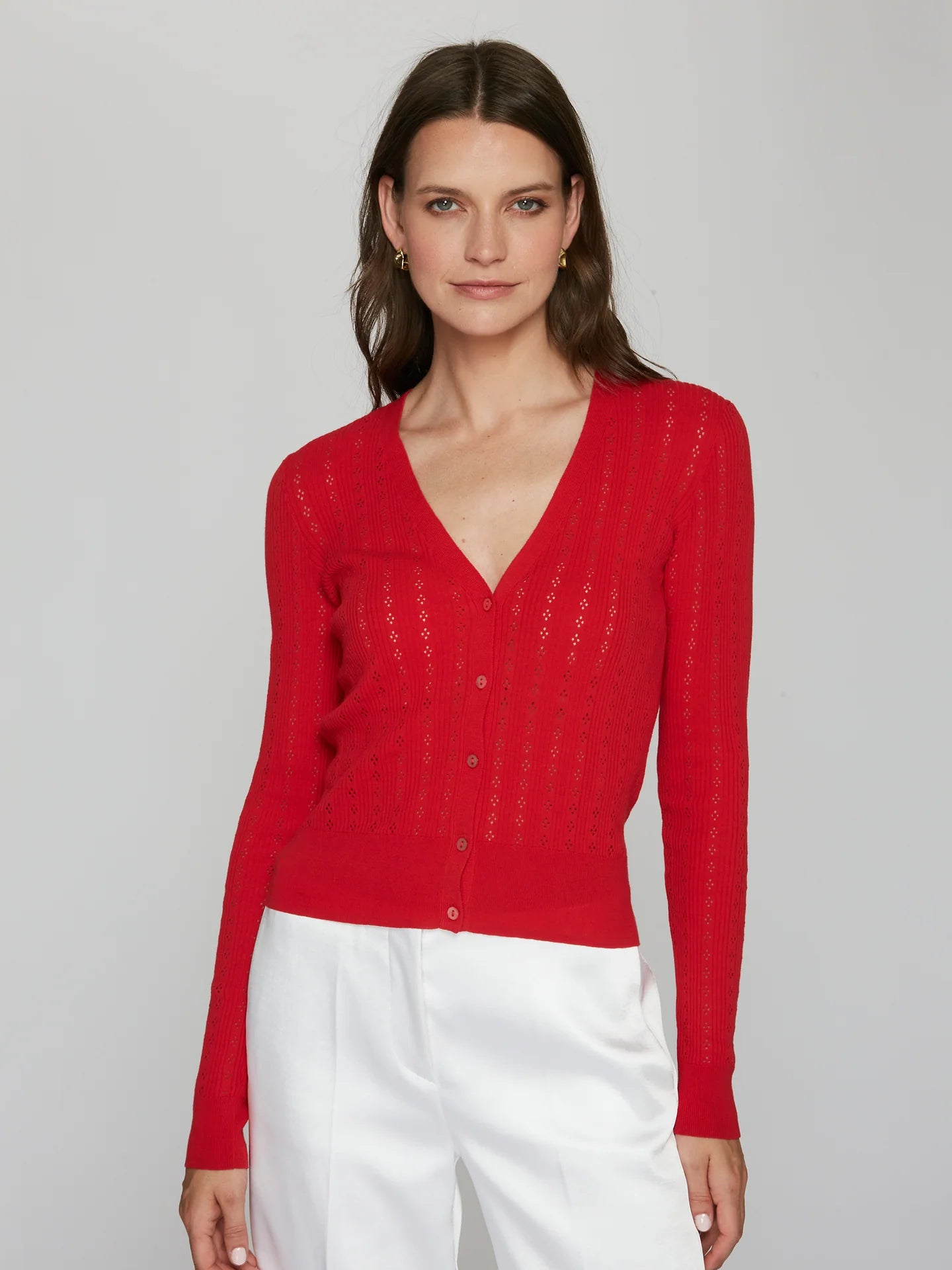 Adan Pointelle Rib Cardigan
