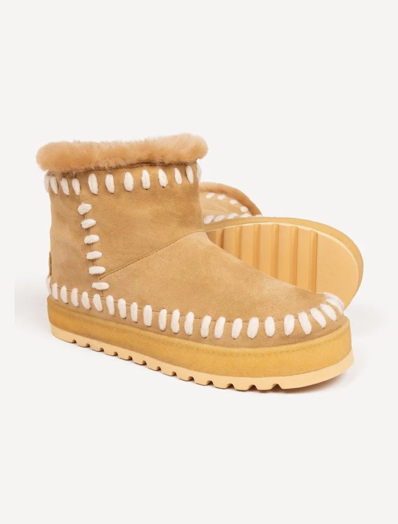 Nyali Stitch - Biscotti Suede w Natural