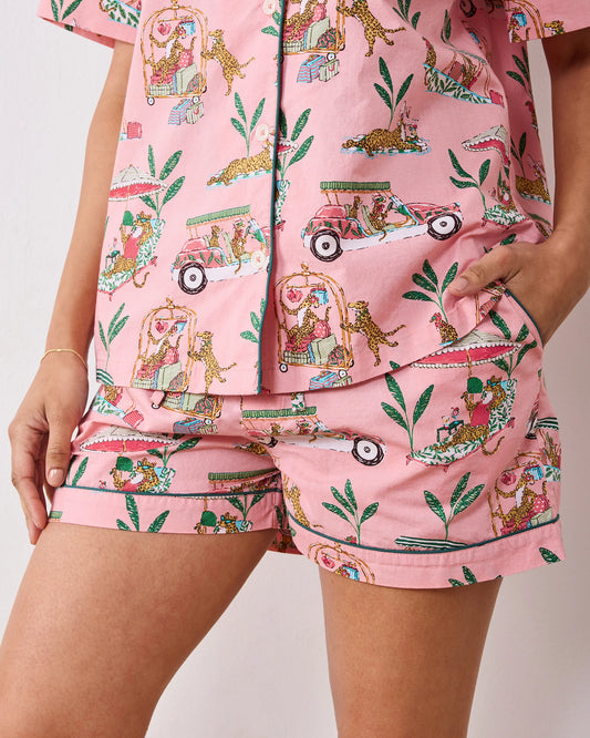 Cabana Cats - Short PJ Set