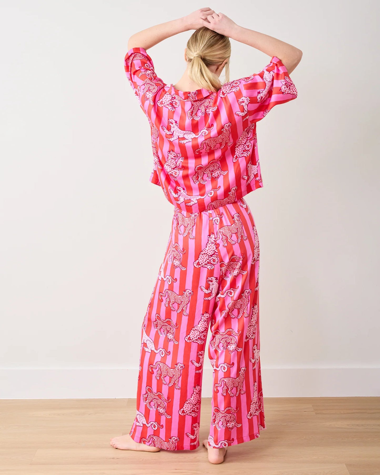 Satin Wildest Dreams Set - Leopard Stripes