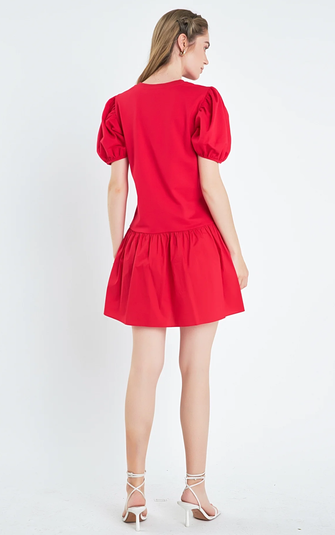 Knit Woven Mixed Dress